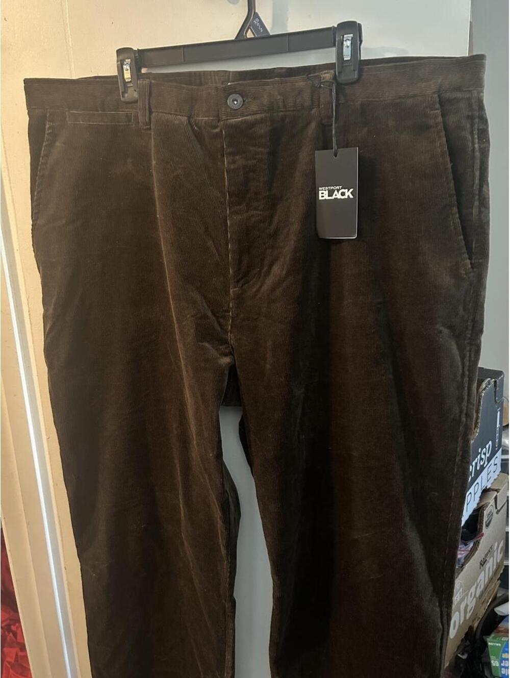 Westport Men's Brown and Black Trousers